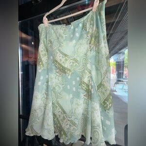 Courtenay Mint Paisley Skirt